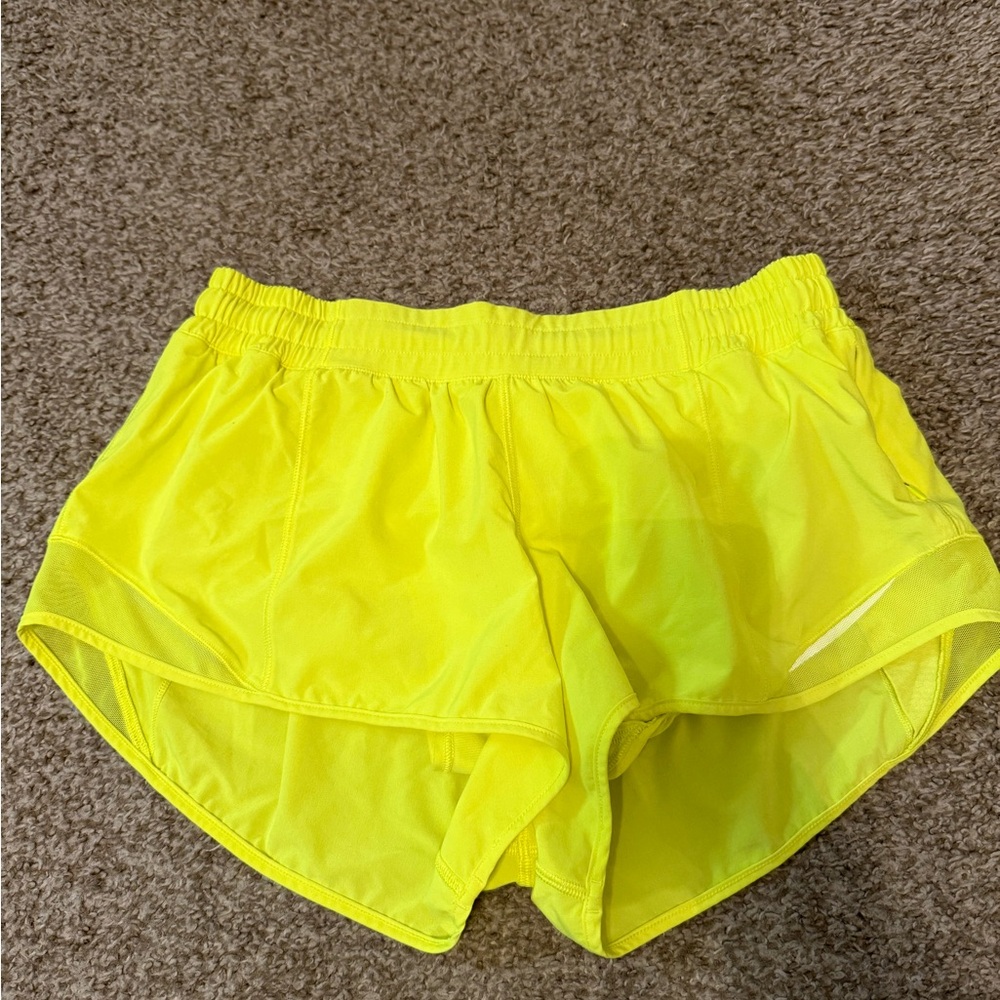 Lululemon Women's Yellow Athletic Shorts